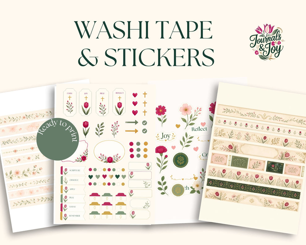 Washi Tape & Sticker Sheets – Journals and Joy
